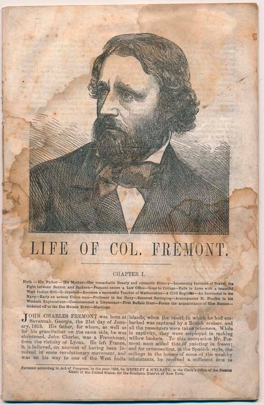 Item #11229 Life of Col. Fremont.