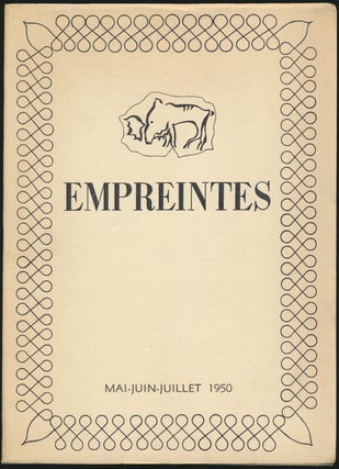 Item #11341 Empreintes: Mai-Jiun-Juillet 1950