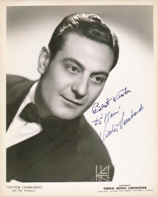 Item #13925 Inscribed Photograph Signed. Victor LOMBARDO