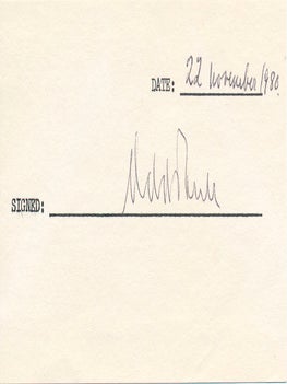 Item #13940 Signature. Odd BULL