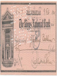 Item #14243 Autograph Document Signed. Williston Birkheimer PALMER