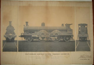 Item #14695 Photograph Signed ("Eight-Wheeled Compound Express Passenger Locomotive"). Francis...