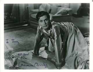 Item #14888 Inscribed Photograph Signed. Laurence OLIVIER