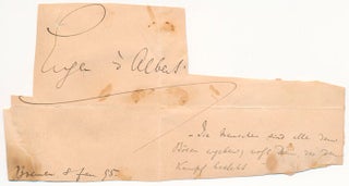 Item #15002 Typed Note Signed. Eugen d' ALBERT