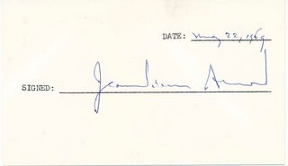 Item #15567 Signature. Jean-Pierre AUMONT