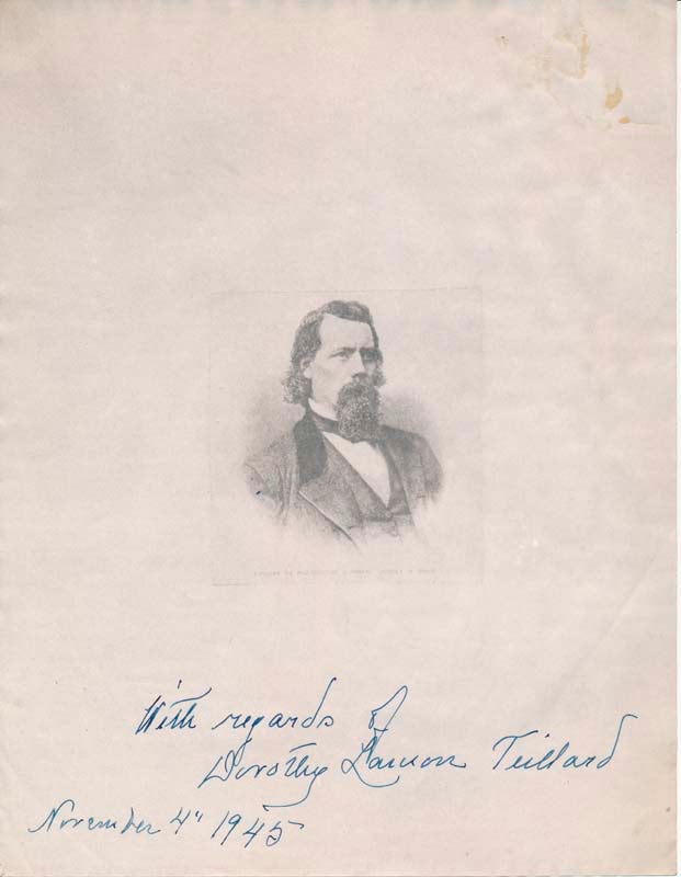 Item #15881 Photograph Signed. Dorothy Lamon TEILLARD, c. 1859-?