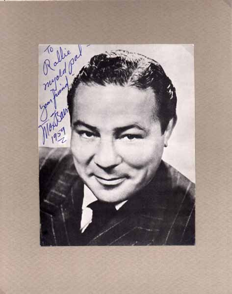 Item #16437 Inscribed Photograph Signed. Max BAER.