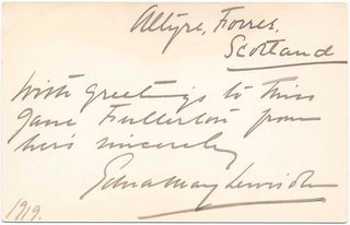 Item #16568 Signature and Inscription. Edna May LEWISOHN