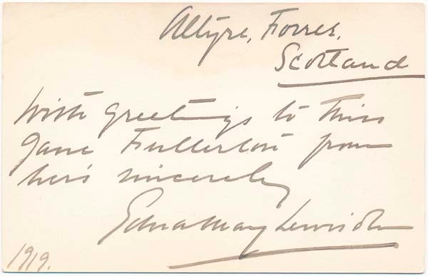 Item #16568 Signature and Inscription. Edna May LEWISOHN.