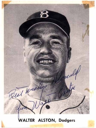 Item #17512 Inscribed Photograph Signed. Walter ALSTON