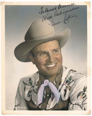 Item #17556 Inscribed Photograph Signed. Gene AUTRY