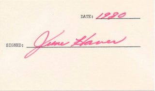 Item #18171 Signature. June HAVER