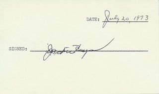 Item #18392 Signature. Jackie HAYES