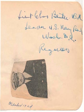 Item #18451 Signature and Inscription. Charles BEUTER