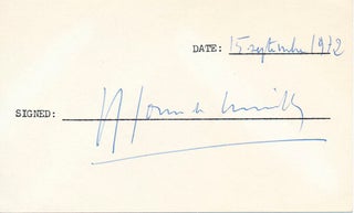 Item #18560 Signature. Maurice COUVE DE MURVILLE, 1907-?