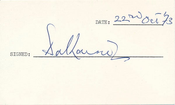Item #18657 Signature. Simon RAMSEY, 16th Earl of Dalhousie.