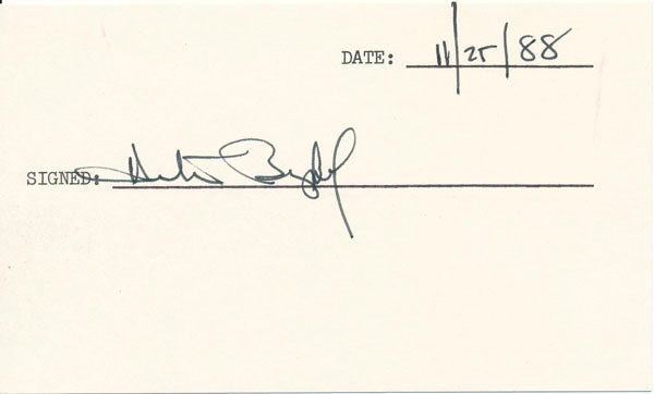 Item #18918 Signature. Herbert BERGHOF.
