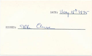 Item #18956 Signature. Ilka CHASE