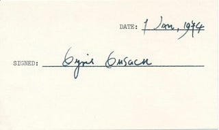 Item #18964 Signature. Cyril CUSACK