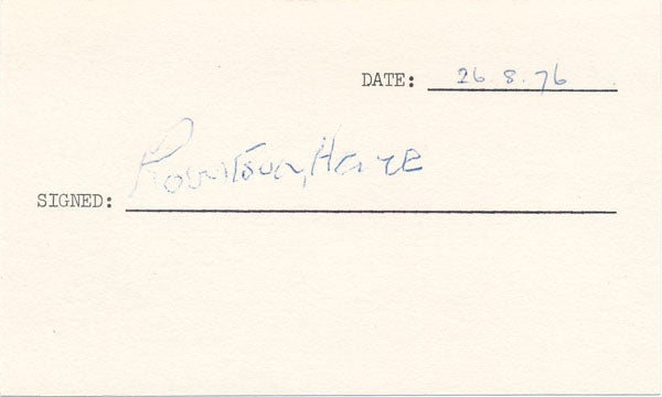 HARE, Robertson (1891-1979) - Signature