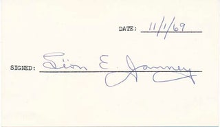 Item #19005 Signature. Leon JANNEY