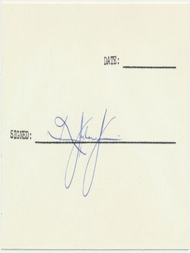 Item #19094 Signature. Ralph Tyler SMITH