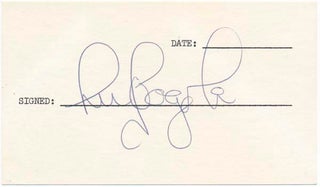 Item #19179 Signature. Lee FOGOLIN, b. 1955