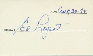 Item #19188 Signature. Ed LOPAT