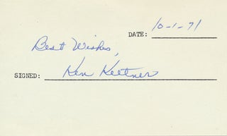 Item #19200 Signature. Ken KELTNER