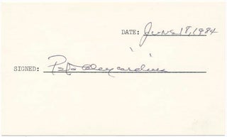 Item #19256 Signature. Pete DESJARDINS