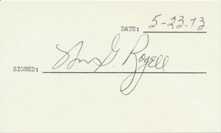 Item #19721 Signature. William G. "Billy" ROGELL