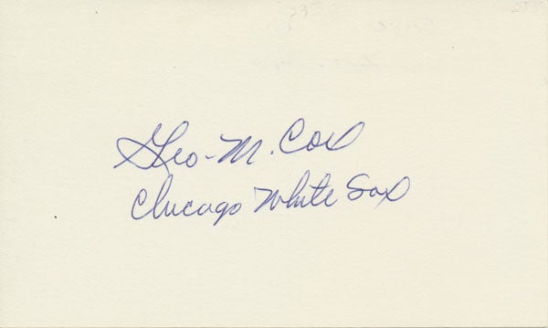 COX, George M. (1904-95) - Signature