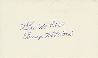 Item #19722 Signature. George M. COX