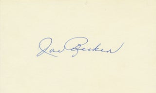 Item #19723 Signature. Joe BECKER