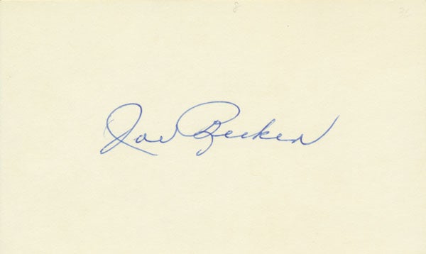 Item #19723 Signature. Joe BECKER.