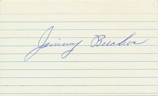 Item #19725 Signature. James Q. "Jimmy" BUCHER