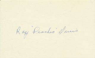 Item #19727 Signature. Roy "Peaches" DAVIS
