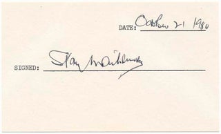 Item #19823 Signature. Stanley MATTHEWS