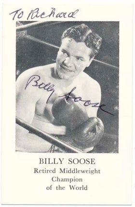 Item #19828 Photograph Signed. Billy SOOSE