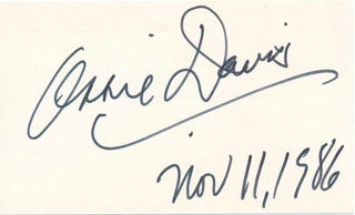 Item #19838 Signature. Ossie DAVIS