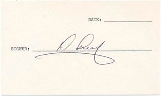 Item #19866 Signature. Trevor HOCKEY, ?-1987