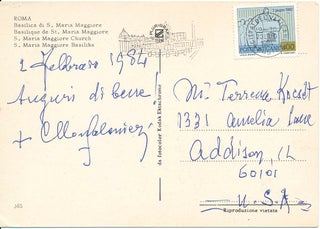 Item #19909 Signature and inscription. Carlo Cardinal CONFALONIERI