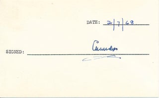 Item #19970 Signature. Oliver Lyttelton CHANDOS