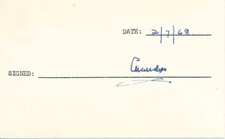 Item #19970 Signature. Oliver Lyttelton CHANDOS, ?-1972