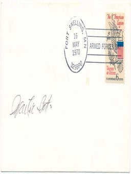 Item #21248 Signed Postal Cover. Walter BOTTS