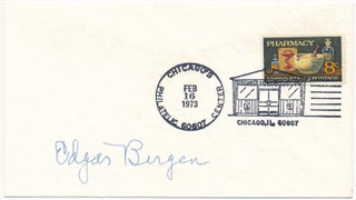 Item #21371 Signed Postal Cover. Edgar BERGEN