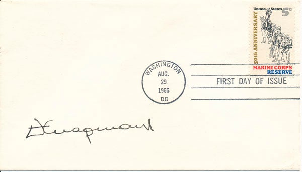 CHAPMAN, Leonard F., Jr. (1913-2000) - Signed First Day Cover