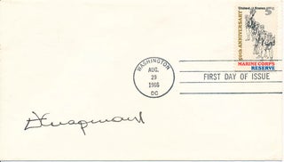Item #21886 Signed First Day Cover. Leonard F. CHAPMAN, Jr