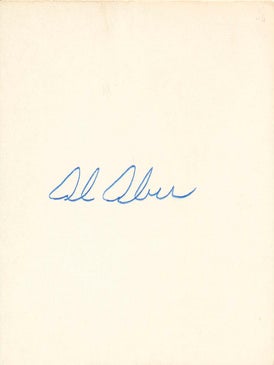Item #21926 Signature. Albert "Al" ABER