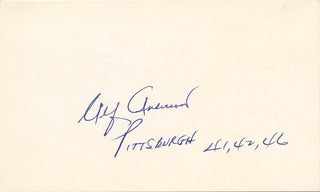 Item #21932 Signature. Alfred "Alf" ANDERSON